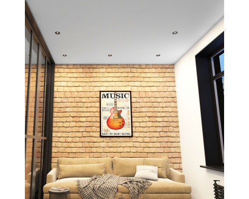 DK2037-BK Встраиваемый светильник , IP 20, 50 Вт, GU10, черный, алюминий