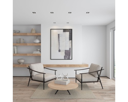 DK3021-BK Встраиваемый светильник, IP 20, 10 Вт, GU5.3, LED, черный, пластик