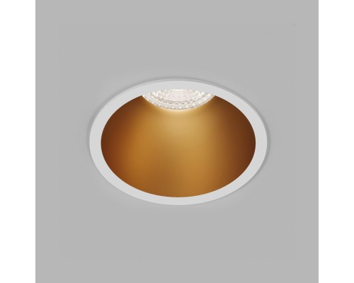 DK3026-WG Встраиваемый светильник, IP 20, 10 Вт, GU5.3, LED, белый/золотой, пластик