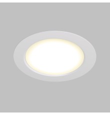 DK3048-WH Встраиваемый светильник, IP 20, 7Вт, LED, белый, пластик