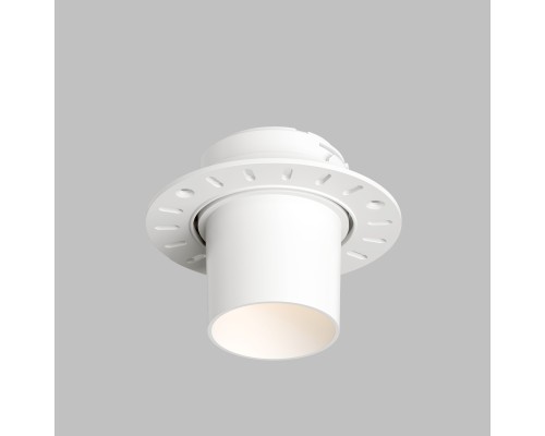 DK3057-WH Встраиваемый светильник под шпатлевку, IP20, до 15 Вт, LED, GU5,3, белый, пластик