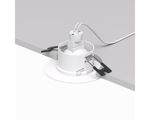 DK3028-WH Встраиваемый светильник, IP 20, 10 Вт, GU5.3, LED, белый, пластик