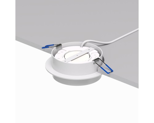 DK2090-WH Встраиваемый светильник FLAT, IP 20, до 15 Вт, GX53, LED, белый, алюминий