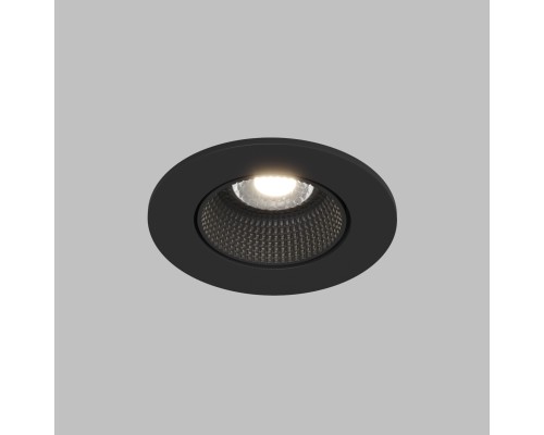 DK3061-BK Встраиваемый светильник, IP 20, 10 Вт, GU5.3, LED, черный/черный, пластик