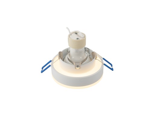 DK4032-WH Встраиваемый светильник, IP 20, 10 Вт, GU10, белый, алюминий/пластик