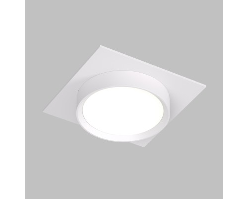 DK2091-WH Встраиваемый светильник FLAT, IP 20, до 15 Вт, GX53, LED, белый, алюминий