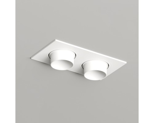 DK3122-WH Встраиваемый светильник, IP20, до 15 Вт, LED, GU5,3, белый, пластик