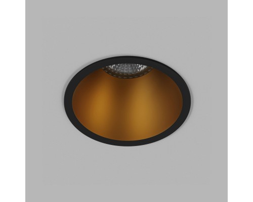 DK3026-BG Встраиваемый светильник, IP 20, 10 Вт, GU5.3, LED, черный/золотой, пластик