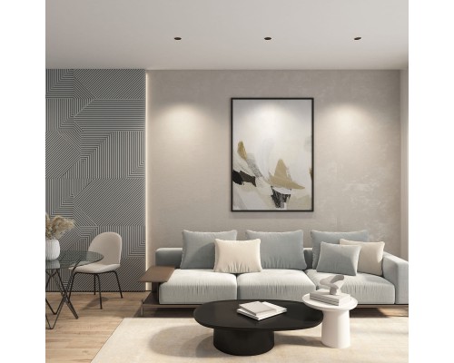 DK3026-WB Встраиваемый светильник, IP 20, 10 Вт, GU5.3, LED, белый/черный, пластик