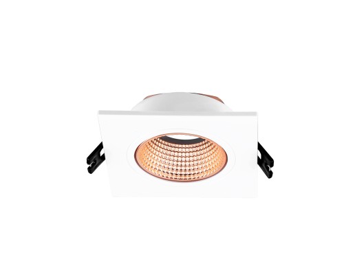 DK3071-WBR Встраиваемый светильник, IP 20, 10 Вт, GU5.3, LED, белый/бронзовый, пластик
