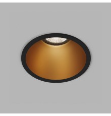 DK3026-BG Встраиваемый светильник, IP 20, 10 Вт, GU5.3, LED, черный/золотой, пластик