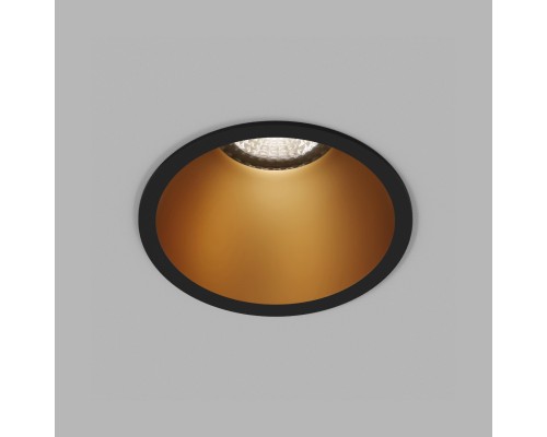 DK3026-BG Встраиваемый светильник, IP 20, 10 Вт, GU5.3, LED, черный/золотой, пластик