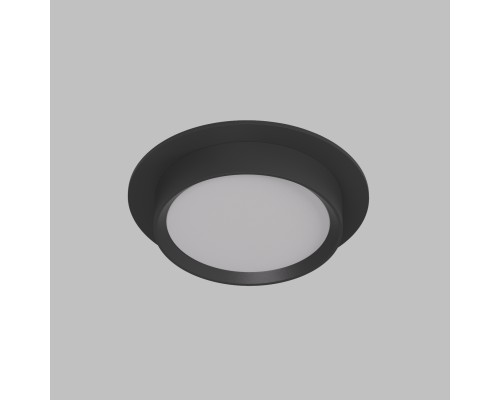 DK2090-BK Встраиваемый светильник FLAT, IP 20, до 15 Вт, GX53, LED, черный, алюминий