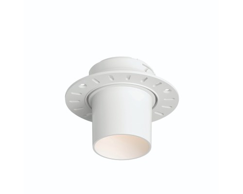 DK3057-WH Встраиваемый светильник под шпатлевку, IP20, до 15 Вт, LED, GU5,3, белый, пластик