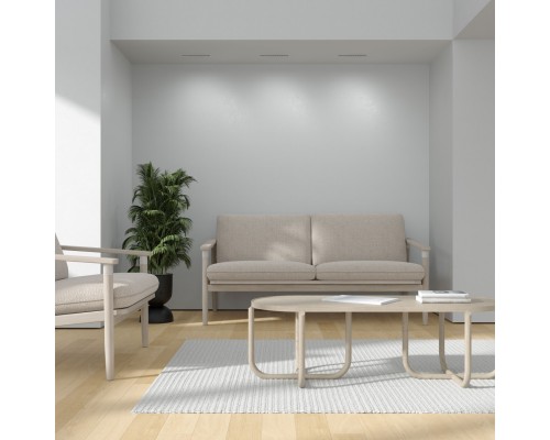 DK2515-WB Встраиваемый светильник SPACE со светодиодом L240mm 220V 20W 38° 4000К IP20 белый/черный алюминий