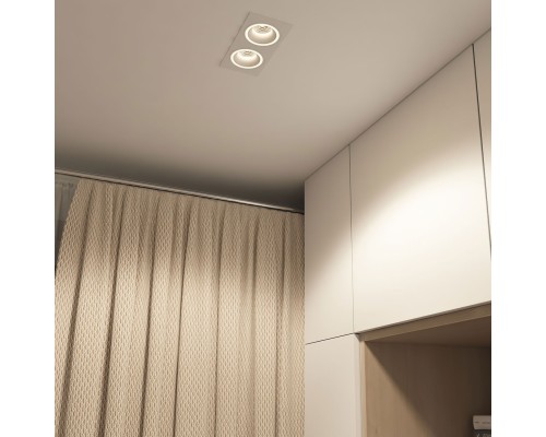 DK2062-WH Встраиваемый светильник, IP 20, до 15 Вт, GU10, LED, белый, алюминий