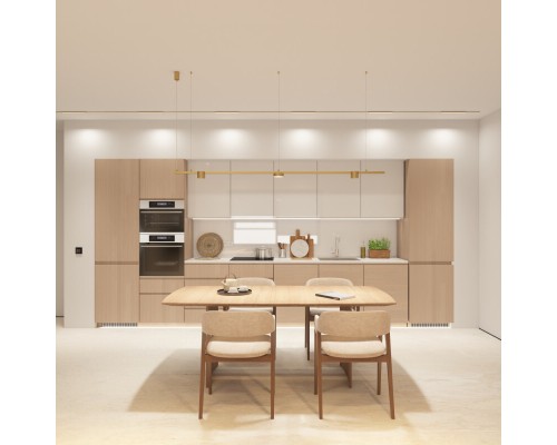 DK5951-SB Светильник трековый SHINE LINEAR ZigBee, 48В, 10Вт, 2700-6000K, IP20, сатин. латунь, алюминий