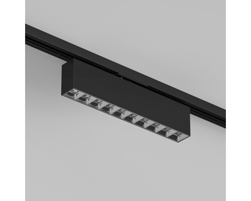DK6444-BK Поворотный однофазный трековый светильник EDDER со светодиодом L273mm 220V 20W 30° 4000K IP20 черный алюминий