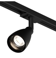 DK6050-BK Трековый светильник IP 20, 15 Вт, GU10, черный, алюминий, пластик