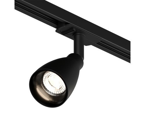 DK6050-BK Трековый светильник IP 20, 15 Вт, GU10, черный, алюминий, пластик