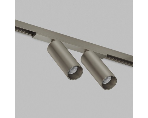 DK5942-DN Светильник трековый SHINE SPOT ZigBee, 48В, 8Вт*2, 2700-6000K, IP20, темный никель, алюминий
