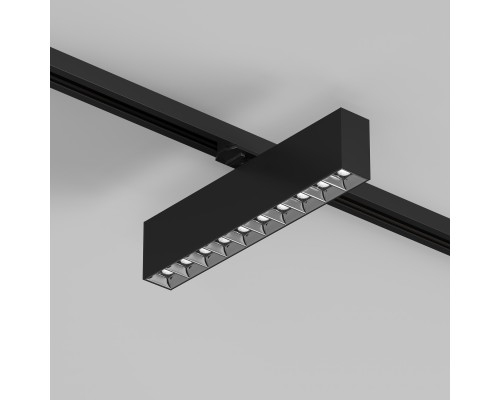 DK6444-BK Поворотный однофазный трековый светильник EDDER со светодиодом L273mm 220V 20W 30° 4000K IP20 черный алюминий
