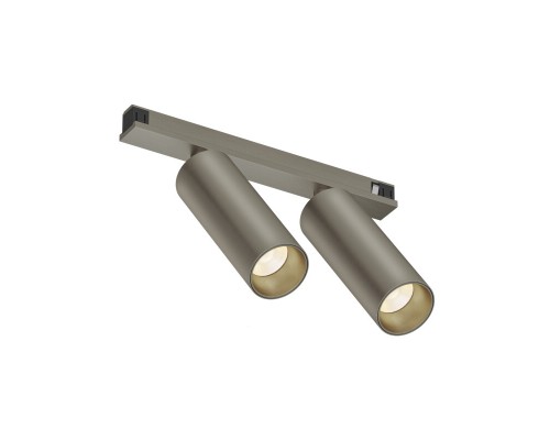 DK5942-DN Светильник трековый SHINE SPOT ZigBee, 48В, 8Вт*2, 2700-6000K, IP20, темный никель, алюминий