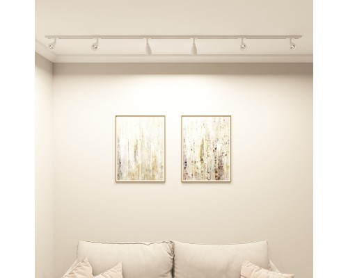 DK6050-WH Трековый светильник IP 20, 15 Вт, GU10, белый, алюминий, пластик