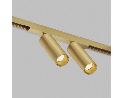 DK5942-SB Светильник трековый SHINE SPOT ZigBee, 48В, 8Вт*2, 2700-6000K, IP20, сатин. латунь, алюминий
