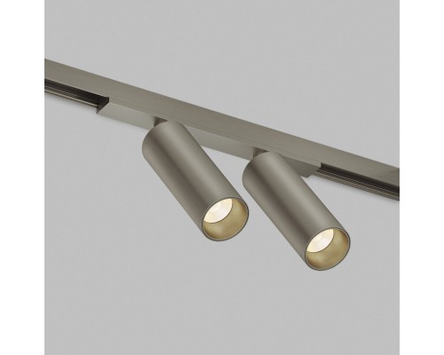 DK5942-DN Светильник трековый SHINE SPOT ZigBee, 48В, 8Вт*2, 2700-6000K, IP20, темный никель, алюминий