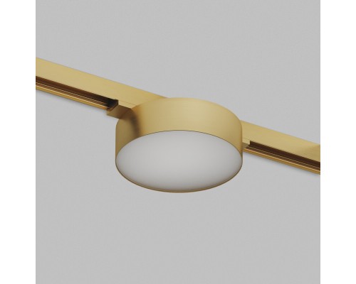 DK5962-SB Светильник трековый SHINE FLOW ZigBee, 48В, 8Вт, 2700-6000K, IP20, сатин. латунь, алюминий