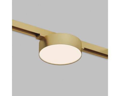 DK5962-SB Светильник трековый SHINE FLOW ZigBee, 48В, 8Вт, 2700-6000K, IP20, сатин. латунь, алюминий