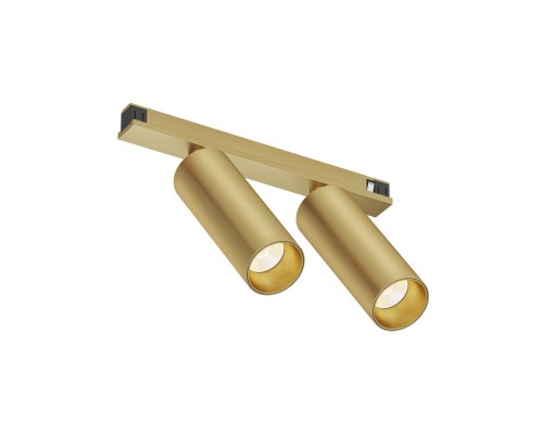 DK5942-SB Светильник трековый SHINE SPOT ZigBee, 48В, 8Вт*2, 2700-6000K, IP20, сатин. латунь, алюминий