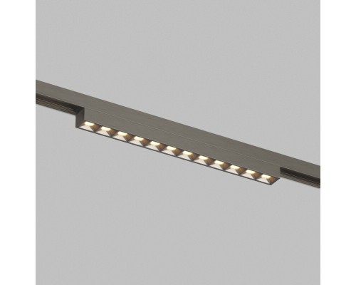 DK5971-DN Светильник трековый SHINE GRILL ZigBee, 48В, 10Вт, 2700-6000K, IP20, темный никель, алюминий