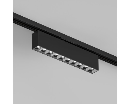DK6444-BK Поворотный однофазный трековый светильник EDDER со светодиодом L273mm 220V 20W 30° 4000K IP20 черный алюминий