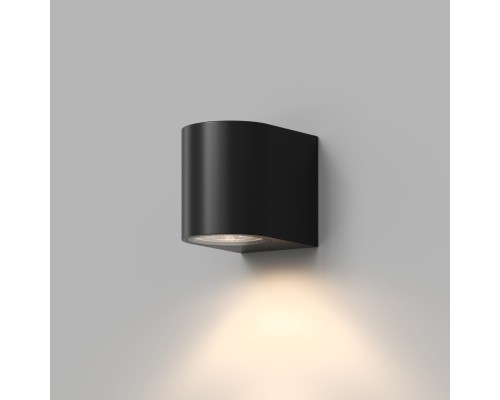 DK9790-BK Настенный уличный светильник NARVIK, IP44, GU10 LED, до 15 Вт, черный, алюминий