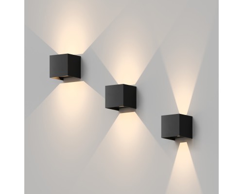 DK9770-BK Настенный светодиодный уличный светильник MALBEC, IP54, 6 Вт, 3000K, черный, алюминий