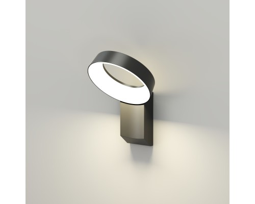 DK9712-BK Настенный светодиодный уличный светильник SANVIK, IP65, 12 Вт, 3000К, черный, алюминий