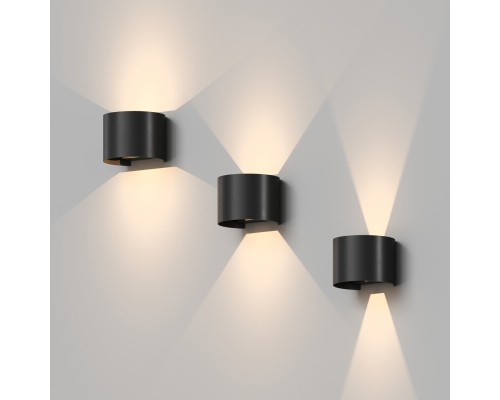 DK9771-BK Настенный светодиодный уличный светильник MALBEC, IP54, 6 Вт, 3000K, черный, алюминий