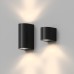 DK9790-BK Настенный уличный светильник NARVIK, IP44, GU10 LED, до 15 Вт, черный, алюминий