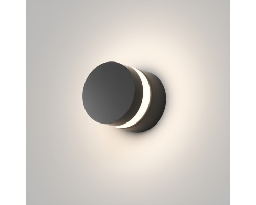 DK9810-BK Настенный уличный светодиодный светильник VEGA, IP65, 12 Вт, 3000K, черный, алюминий