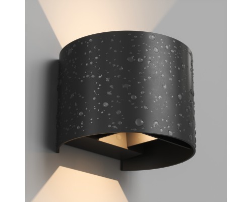 DK9771-BK Настенный светодиодный уличный светильник MALBEC, IP54, 6 Вт, 3000K, черный, алюминий