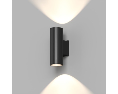 DK9821-BK Настенный уличный светильник BORG, IP65, 18 Вт, 3000К, черный, алюминий