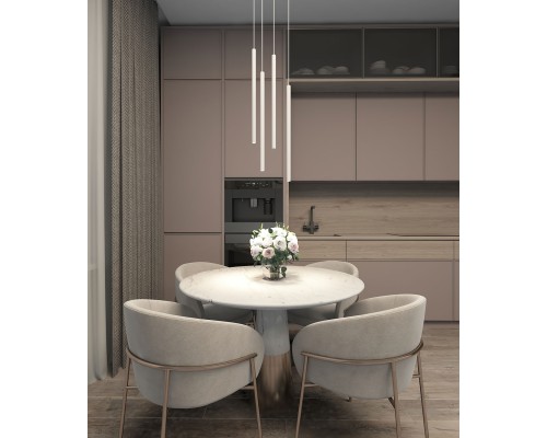 DK4304-WH Подвесной светильник со встроенным светодиодом, 5W, IP 20, 4000K, белый, алюминий