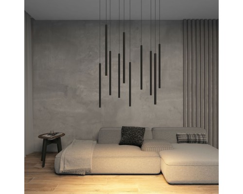 DK4303-BK Подвесной светильник со встроенным светодиодом, 5W, IP 20, 3000K, черный, алюминий