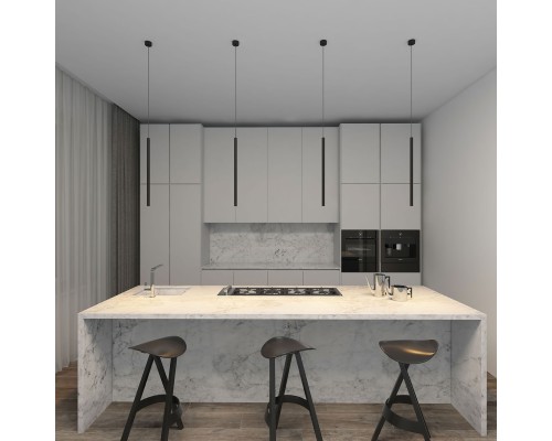 DK4303-BK Подвесной светильник со встроенным светодиодом, 5W, IP 20, 3000K, черный, алюминий