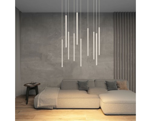 DK4303-WH Подвесной светильник со встроенным светодиодом, 5W, IP 20, 3000K, белый, алюминий