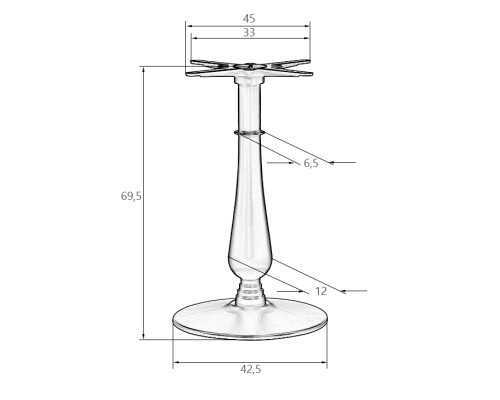 Подстолье обеденное DOBRIN ROLAND