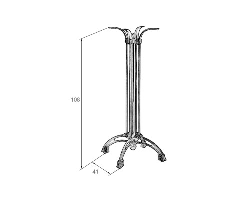 Подстолье барное DOBRIN LOUISE HIGH