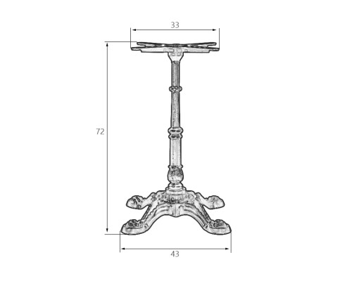 Подстолье обеденное DOBRIN LEONE
